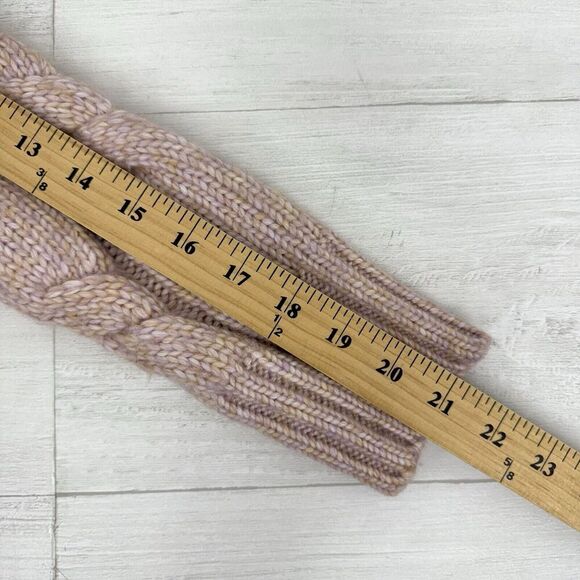 Evereve Sweater Women XS Pink Chunky Cable Knit Modern Pullover Wool Blend - Picture 13 of 15